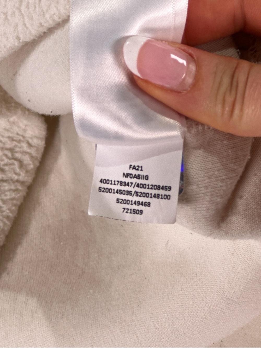 THE NORTH FACE Platte Cropped Sherpa 1/4 Zip Fleece Cream Womens S - Picture 10 of 12
